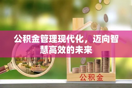 江油公积金管理现代化，迈向智慧高效的未来