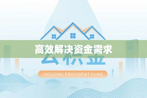江油高效解决资金需求