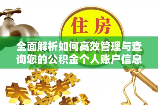 江油全面解析如何高效管理与查询您的公积金个人账户信息
